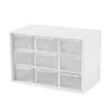 White Desktop Organizers Nine Square Grid Storage Case Desk Organization Box  Office Use