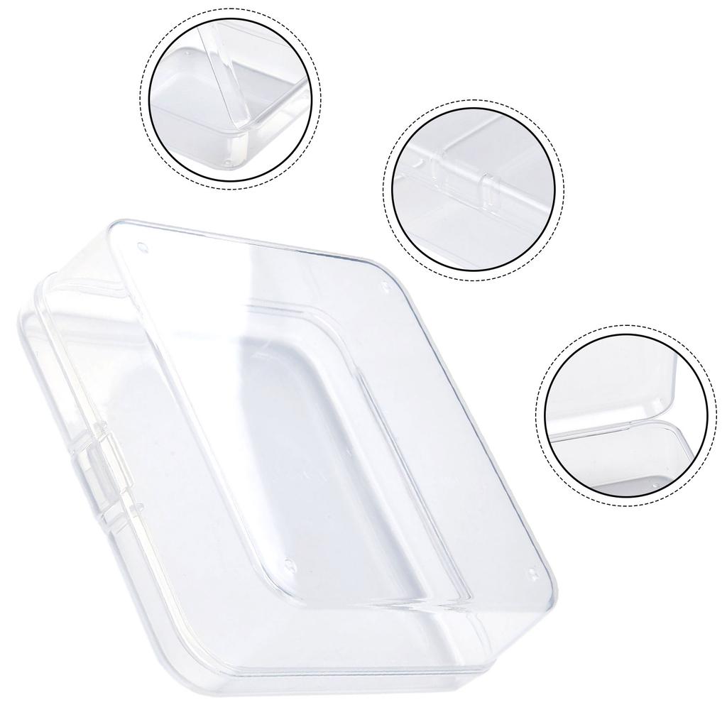 ID Storage Box Small Photos Powder Puffs Holder Organizer 1pc Non Toxic For Jewelry Bank Cards 1.1mm Thickness