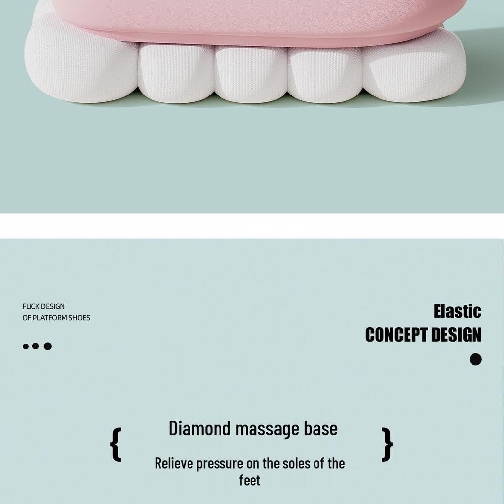 Jie Liya 2025 EVA Non-Slip Thick-Soled Unisex Indoor Bathroom Slippers