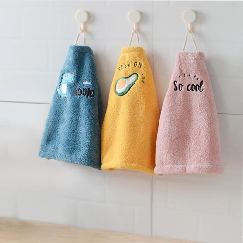 Embroidered Kitchen Hand Towel Ring Dishcloth M11505 [WA67202] Blue