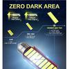 6X Festoon Led C5W 31 36 39 41mm Car Lights Canbus 7020SMD Dome Light 12V 4000K 6000K Warm White Crystal Blue License Plate Lamp Dome Lights 6