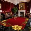 American Red Christmas Carpet for Living Room Decoration Sofa Coffee Table Area Rugs for Bedroom Large Area Floor Mat Washable