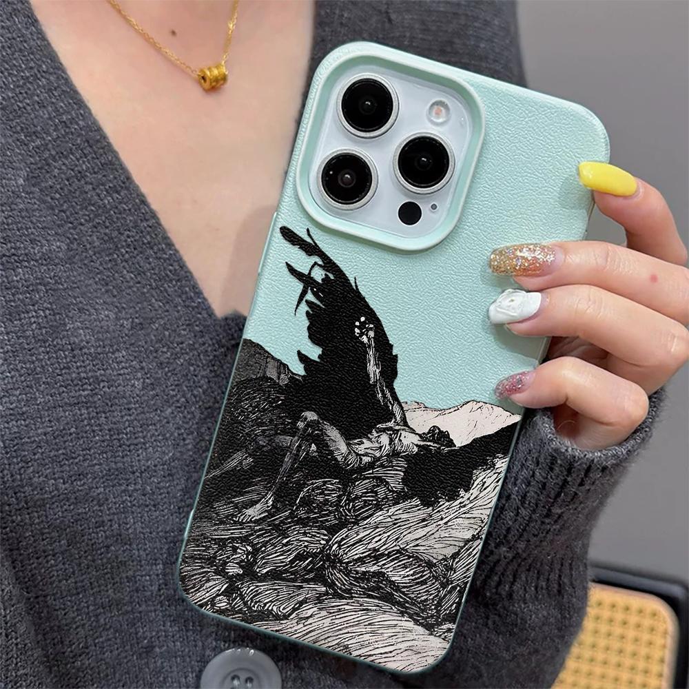 Angel's Wings Phone Case For IPhone 17 16 15 14 13 12 Pro Max 11 16 Plus 17 Air Silicone Shockproof Bumper Cover