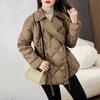 Suit Collar Light Down Cotton-padded Jacket Women's Winter New High-grade Slim Long-sleeved Short Cotton-padded Clothes Top