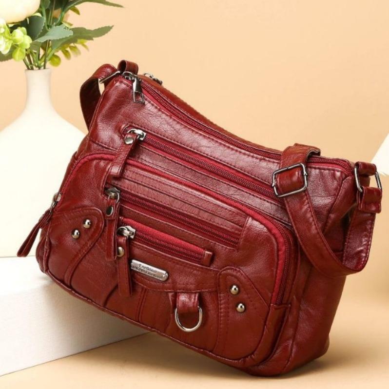 Women's Bag Multi-compartment Multi-pocket Stitching Single Shoulder Messenger Bag