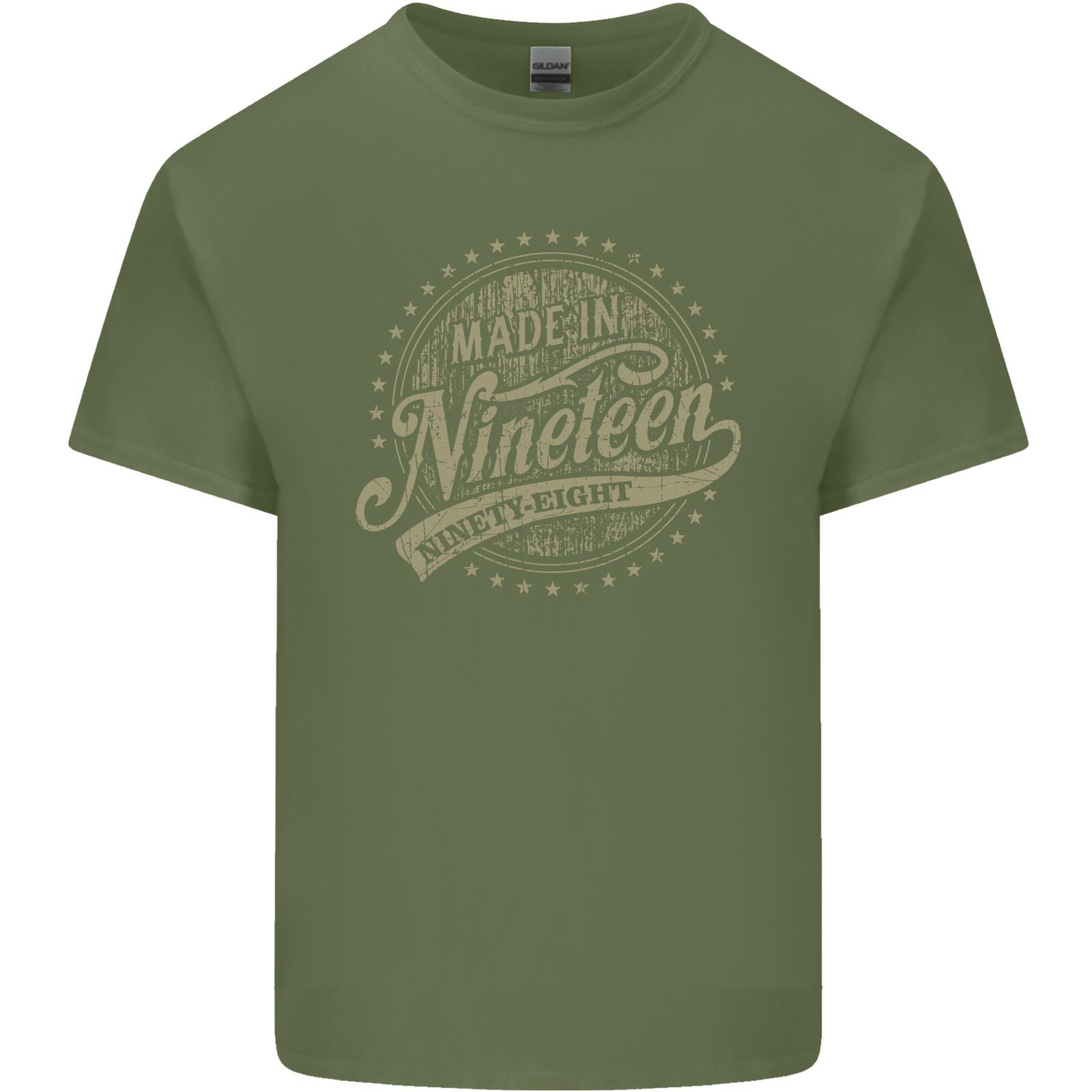 Distressed 28th Birthday Made In 1998 Mens Cotton T-Shirt Tee Top L