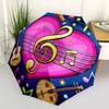 1pc Musical Notes Folding Umbrella | Elegant Design, Fashionable Accessory, Durable Construction, Sturdy Ribs Yy251107111