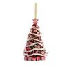Perfect Addition To Your Festive Display 8cm Red Acrylic Tree Pendant
