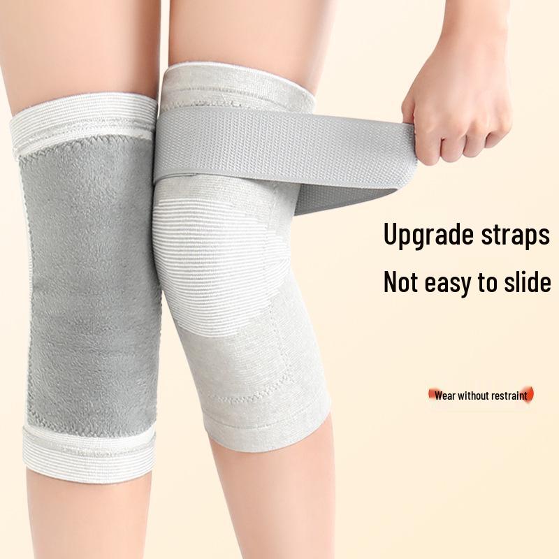 Fleece-Lined Knee Sleeves for Elderly: Warm, Thick, Seamless Cold Protection for Joints in Winter