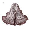 Arabic Pearl Chiffon Desert Hijab: Long Printed Silk Scarf & Sunscreen Headscarf