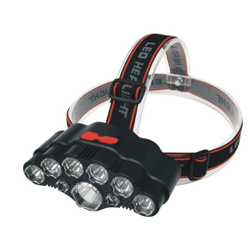 11LED Super Bright Rechargeable Headlamp: Long Battery Life for Night Running, Cycling, Fishing & Outdoor Sports