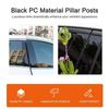 Car B Pillar Post Trims Glossy Black Window Pillar Protection Stickers for Chevrolet Impala 2014-2020