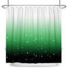 Cortina de ducha Cielo estrellado degradado Estampado de línea geométrica y puntos Cortina de baño impermeable Decoración de baño Tela de poliéster con ganchos