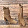 Women Ankle Boots 2025 New Square Heel Platform Boots Women Sexy High Heels Shoes Winter Casual Fashion Boots Shoes for Women