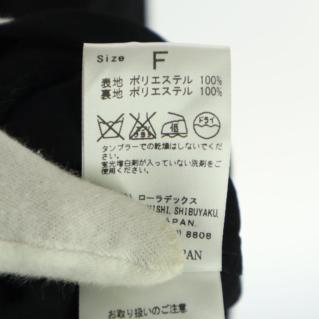 unused NOMBRE IMPAIR made in Japan No sleeve Long dress F black Back zip Women Used