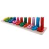 Wooden Montessori Numbers Matching Count Rings Game Kids Early Learning Toy