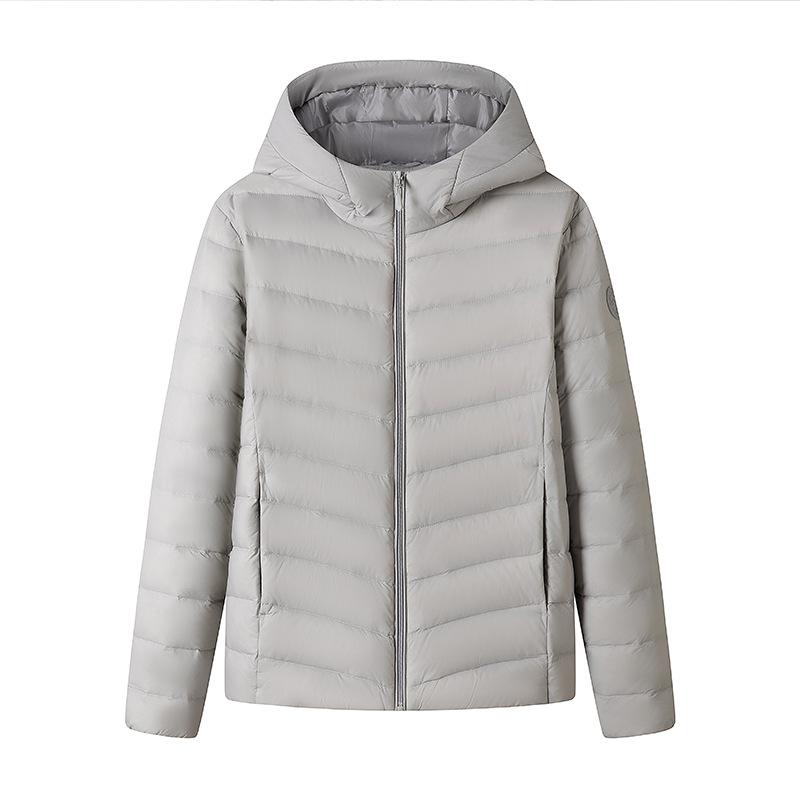 Winter new light and thin down jacket women's warm casual outdoor stand-up collar white duck down warm slim jacket