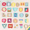 Duoku English Alphabet Cloth Sticker Computer Embroidery Label Small Patch Clothing Textile Accessories Embroidery Sticker