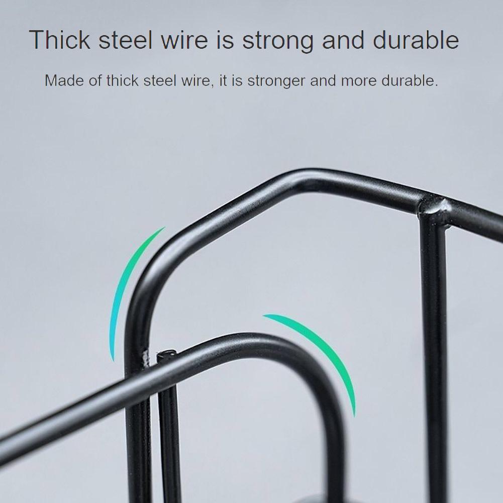 Zadní košík na kolo, Skládací kovový košík na kolo, Košík na zadní nosič s vyjímatelnou vnitřní taškou a reflexním proužkem pro dojíždění, nákupy, piknik