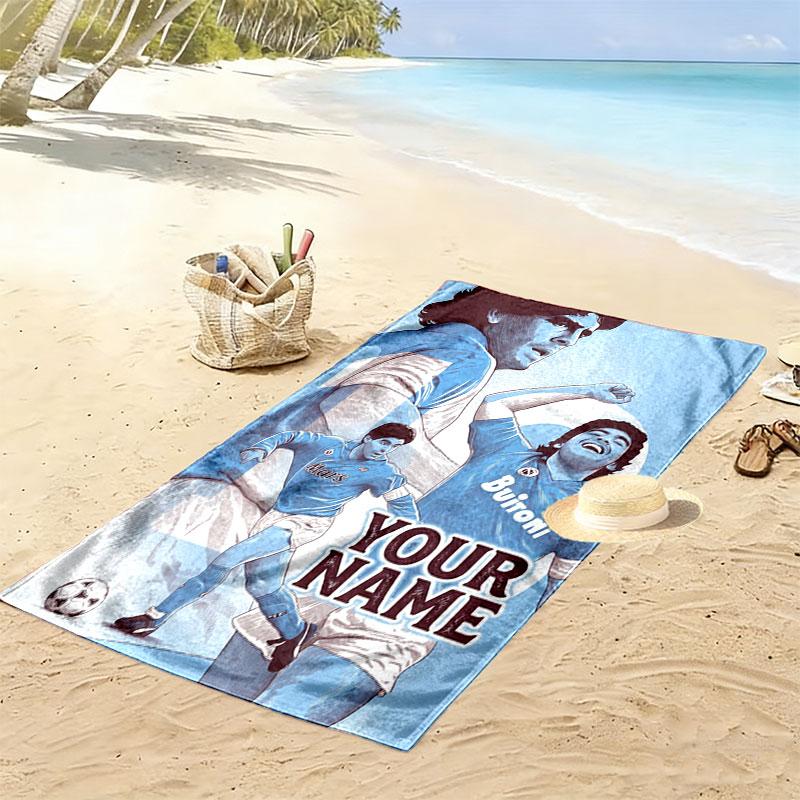 Custom Ssc Print Beach Towel, Large Soft Quick Dry Towel for Beach Camping Swimming