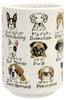Ippinsha Sushi Mino Yamato 50369 Teacup, Ware, 280ml, Dog, Design,