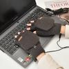 USB Heated Plush Half-Finger Winter Gloves