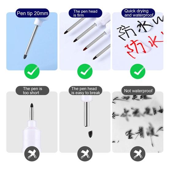 Ölbasierter Marker Anti-Fade Ddecoration Kunststoffmarkierung Ausgabe Glatter Tintenmarkierungsstift Haushaltsbedarf