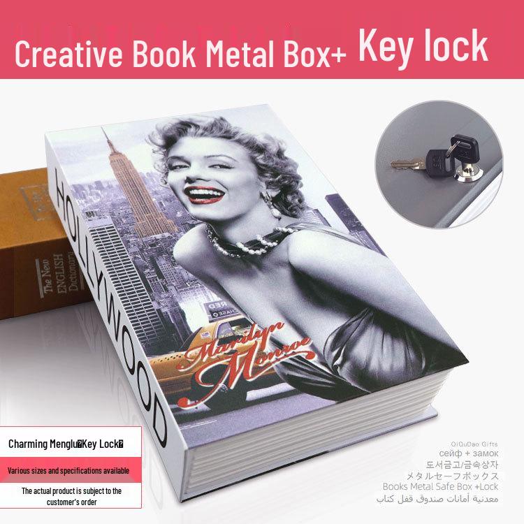 Cross-Border E-commerce Book Safe with Password Lock - Creative Storage Box & Metal Piggy Bank