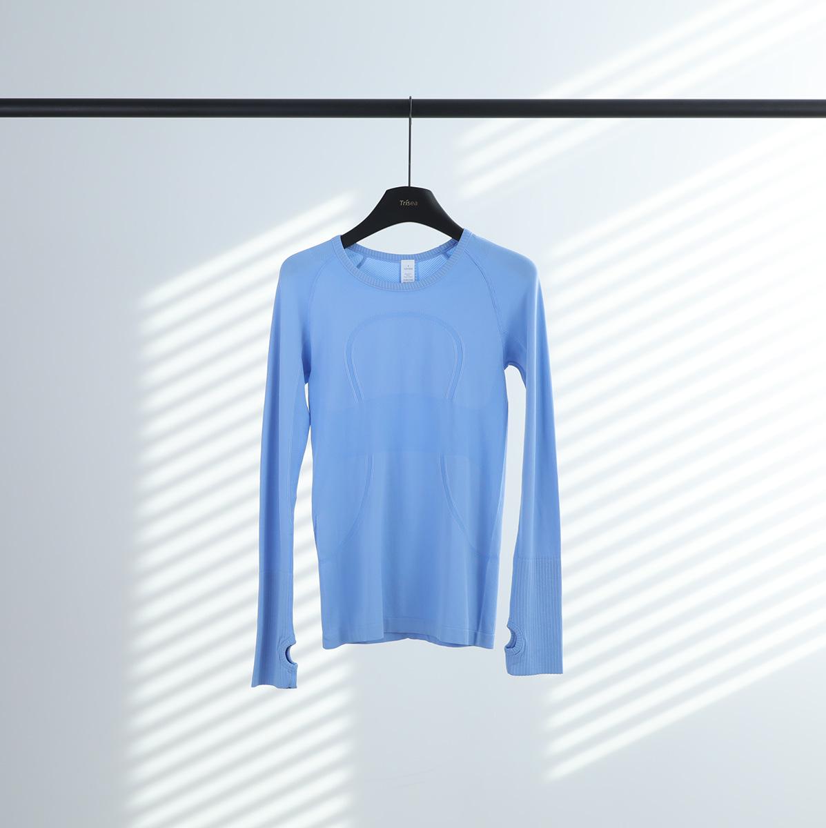 LU Women s Quick-Drying Round Neck Sports Yoga T-Shirt - Slim Fit & Breathable XL