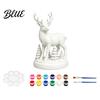 DIY Painting Santa Figurines Coloring Christmas Figurine Kit Paints & Brushes Included Snowman Reindeer Handmade Decorations Nutcracker Xmas