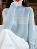 Elegant Women's Fair Isle Jacquard Knit Wool Sweater - 2025 Autumn/Winter Collection