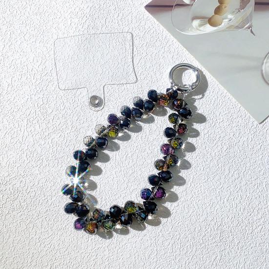 Faux Crystal Phone Strap Sparkling Phone Wrist Strap Bling Charm Lanyard with Card Slot Fashion Accessory Gift for Girls Best