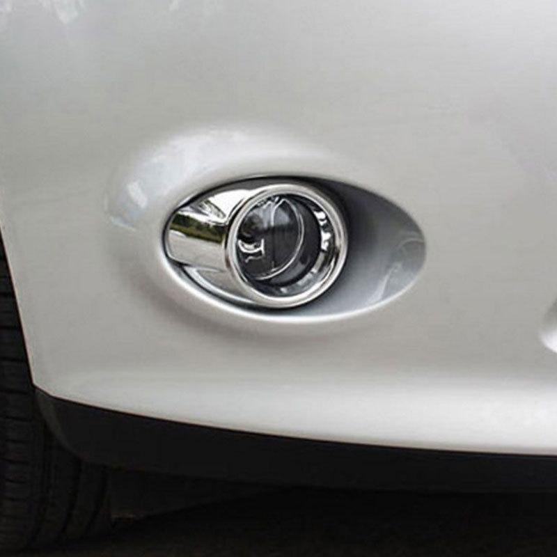 2Pcs ABS Chrome Car Front Fog Lamps Covers Head Fog Lights Cover Sticker for Ford Focus 3 MK3 2012 2013 2014 2015 Accessories