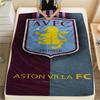 Aston Villa F Print FlAannel Blanket, High Quality Comfortable for All Seasons, Home Decor, Warmth and Comfort