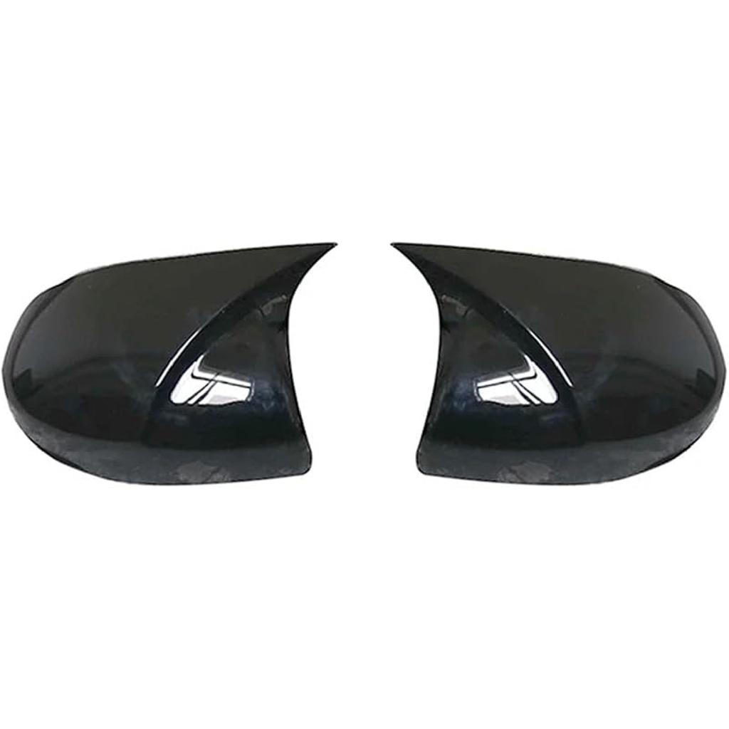 Side Rearview Mirror Cap Wing Mirror Cover Compatible With Honda Jazz GK5 2014-2020 Car Accessories(Low Prof Black)