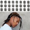 48 Pieces Viking Beard Beads Antique Hair Tube Beads Dreadlocks Viking Jewelry Beads for Hair Braiding Bracelet Pendant