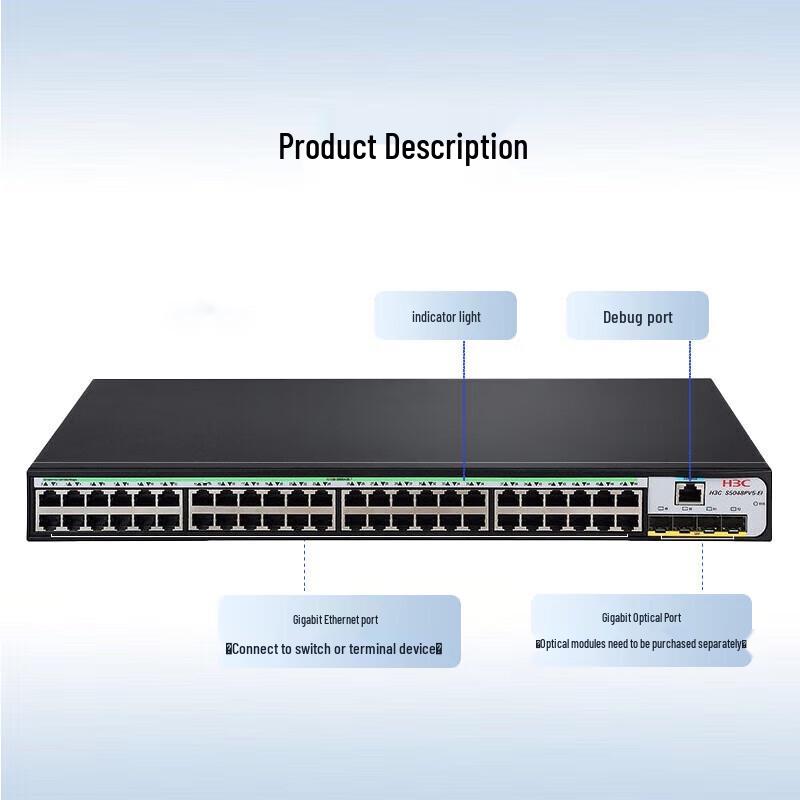 H3C S5048PV5-EI 48-Port Gigabit Managed Switch