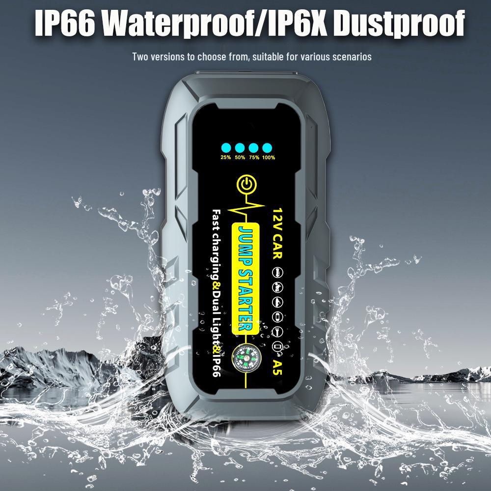 3000A Peak 12V Waterproof Car Jump Starter with High Capacity and IP66 Rating