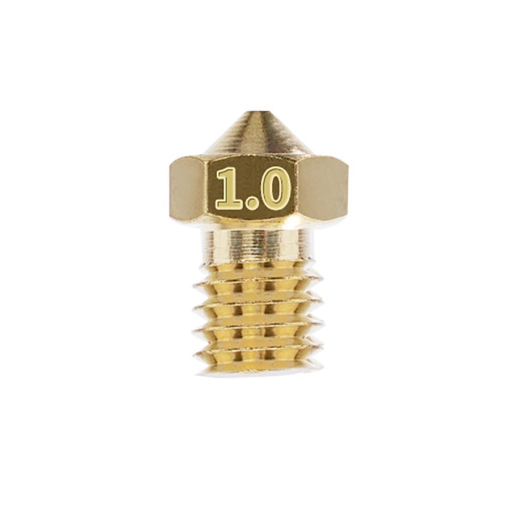 1 bucată 0,1 mm / 0,2 mm / 0,3 mm / 0,4 mm / 0,5 mm / 0,6 mm / 0,8 mm / 1,0 mm Duză din alamă extruder potrivită pentru imprimanta 3D E3D V5 V6 Hotend / 1,75 mm cu filament