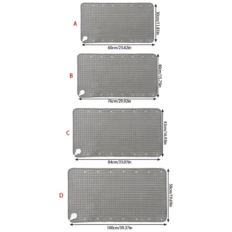 Heating Pad Electric Heating Pad for Back Pains & Cramp,10 Heat Settings,Soft Machine Wash Fabric,Electric Heated Pads
