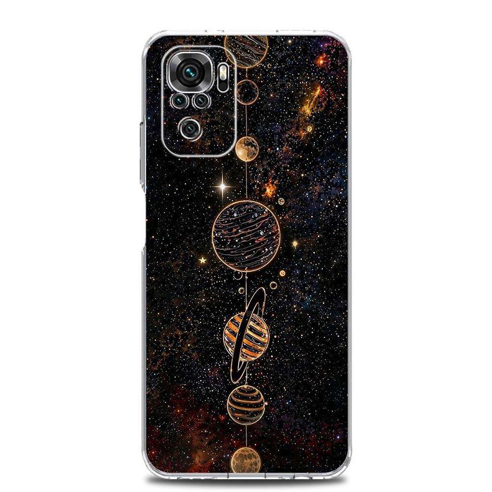 Phone Case For Xiaomi Redmi Note 14 13 12 4G 9S 9 10 11 Pro Plus 5G 14C 13C 12C 10C 9A TPU Cover Starlit sky planet space art