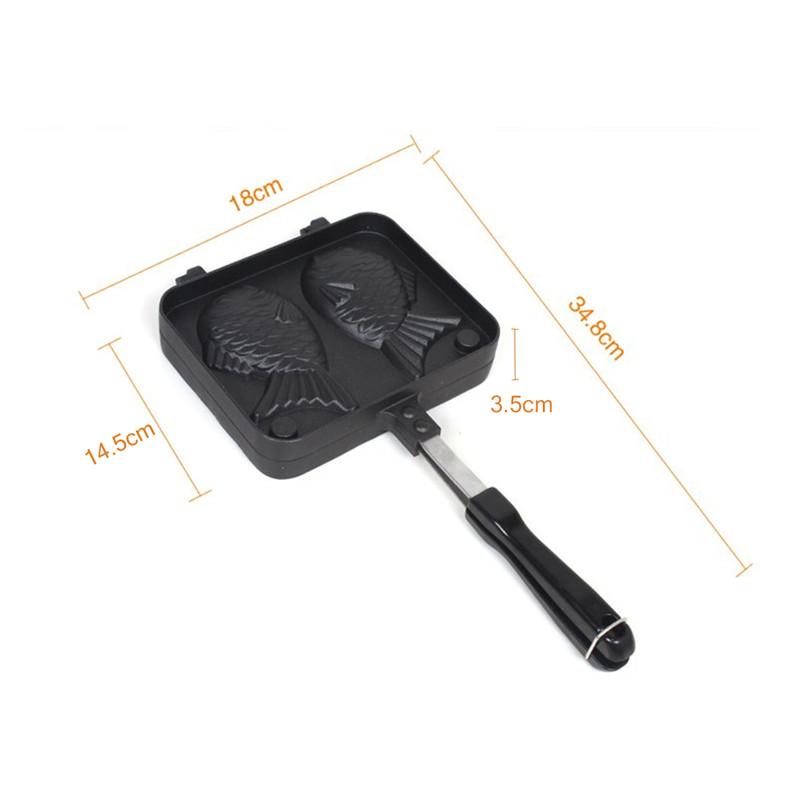 Küche Japanisch Doppelt Fischförmig Heißes Dessert Waffelkuchen Maker Pfanne Japanische Pfannkuchen Doppelte Pfanne Bratpfanne Waffelformen