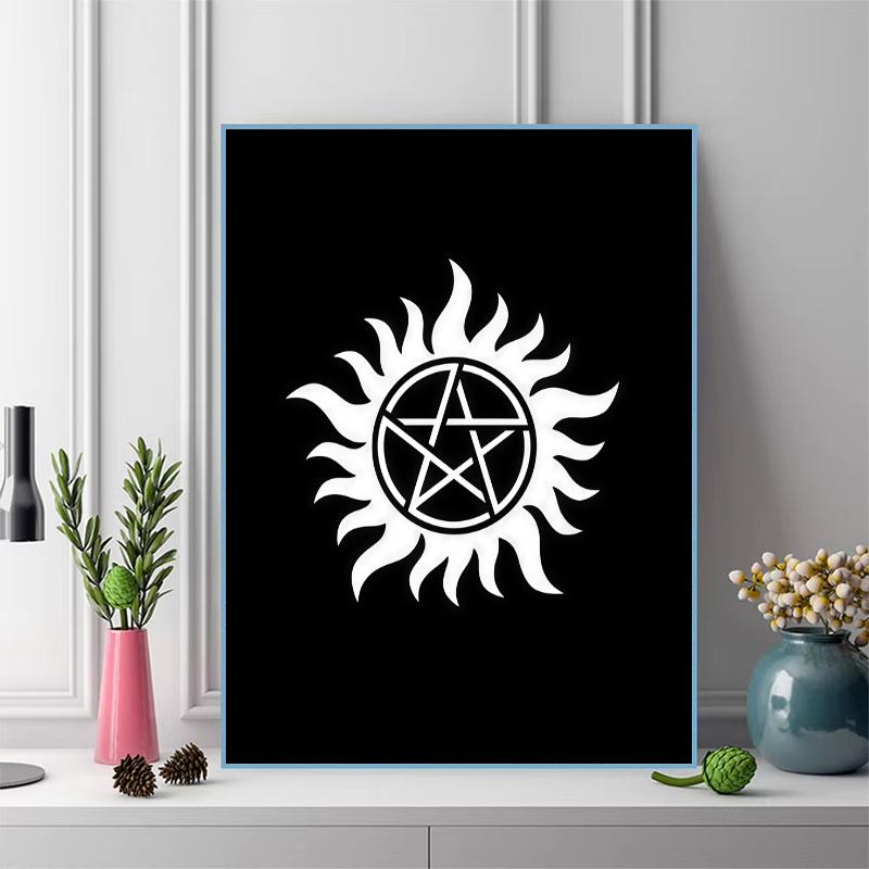 Supernatural Pattern 3pcs 100% Round Full Drill 5D DIY Diamond Painting Embroidery Cross Stitch Rhinestone Décor