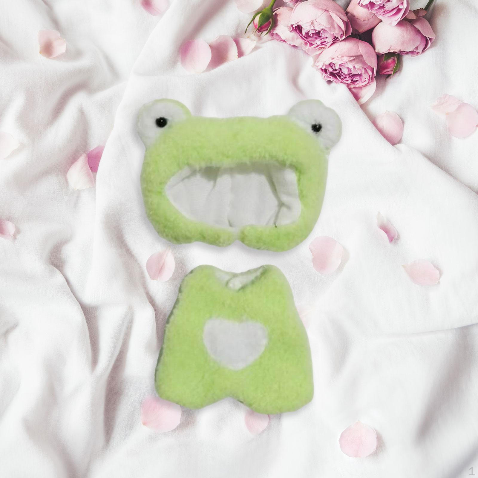 

Комбинезон из 2 частей и шляпа для модных кукол, аксессуары для одежды ручной работы 15-17 см платье Green Frog