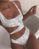 Sexy Women's Swimsuit Solid Color One Piece Swimsuit Hollow Bikini Brazil Beachwear 8 Colors