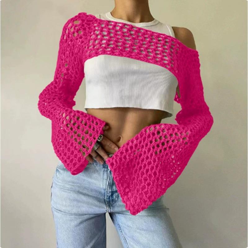 BITCED Women's Fashion Casual Solid Color Print Long Sleeve Blouses & Shirts