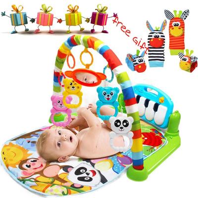3 In 1 Baby Play Mat Rug Toys Kid Crawling Music Developing Mat with Piano Keyboard Infant Carpet