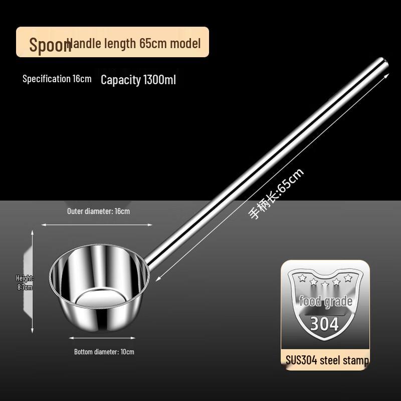 

Jingyuheng 304 Stainless Steel Long Handle Water Ladle