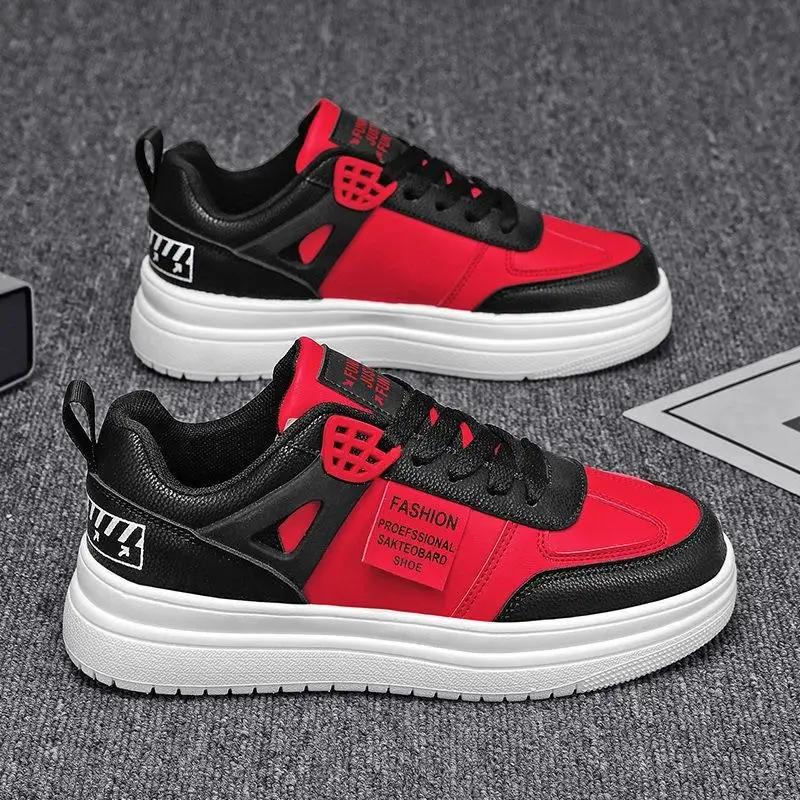 Mládežnické Bílé Dámské Pánské Tenisky Trend Vysoké Kotníkové Platformové Boty Muži 2024 Jaro Designové Vulkanizované Boty Plus Sametové Tenisky