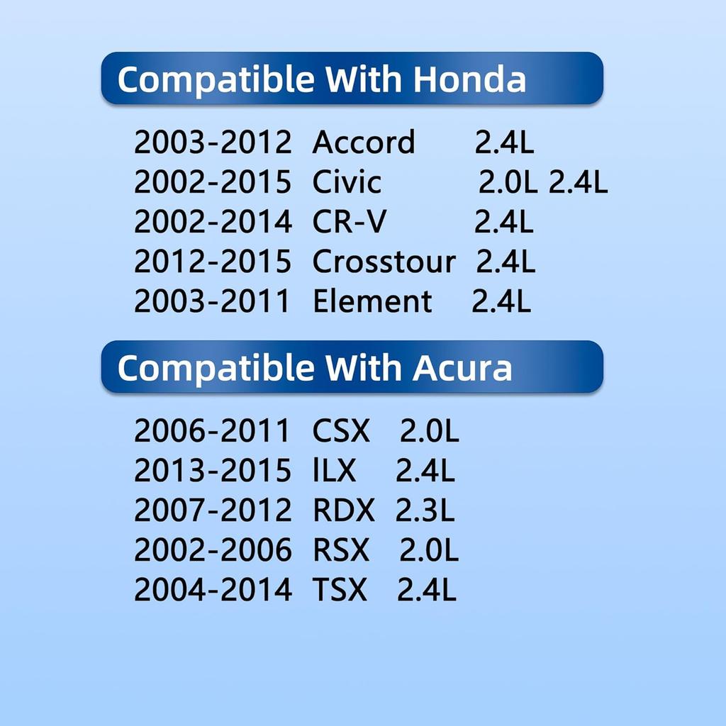 VS50614R Valve Cover Gasket Set 2.0L 2.3L 2.4L for Honda Accord Civic Si CRV CR-V Element & Acura CSX lLX RDX RSX TSX,2002 2003 2004 2005 2006 2007